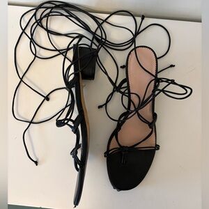 J Crew Strappy Mini Heel Sandal size 11